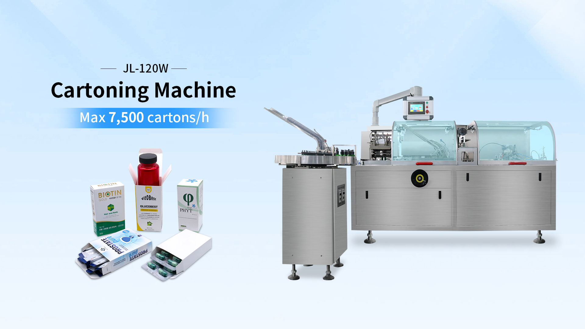 JL-120W Automatic Cartoning Machine - JL