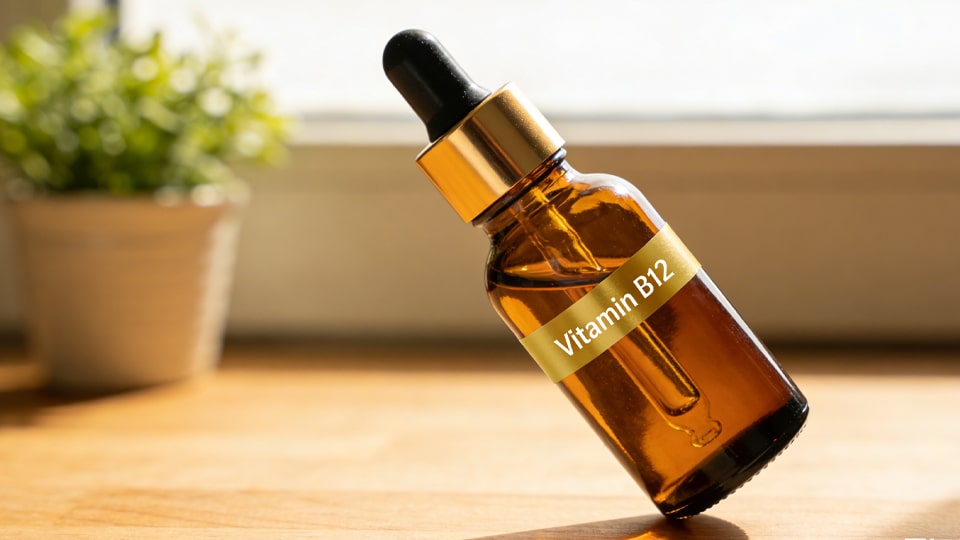 Krople w płynie z witaminą B12 z wbudowanym zakraplaczem