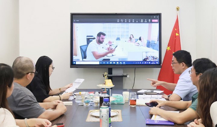 online meeting with clients