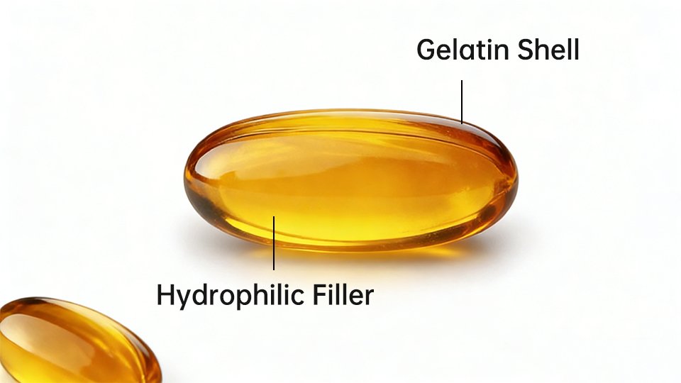 softgel capsule structure
