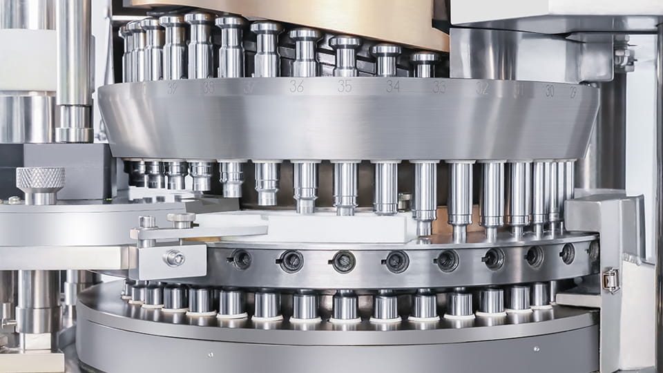 μηχανή πρέσας ταμπλετών κατασκευασμένη από ανοξείδωτο χάλυβα στη Φαρμακευτική Βιομηχανία