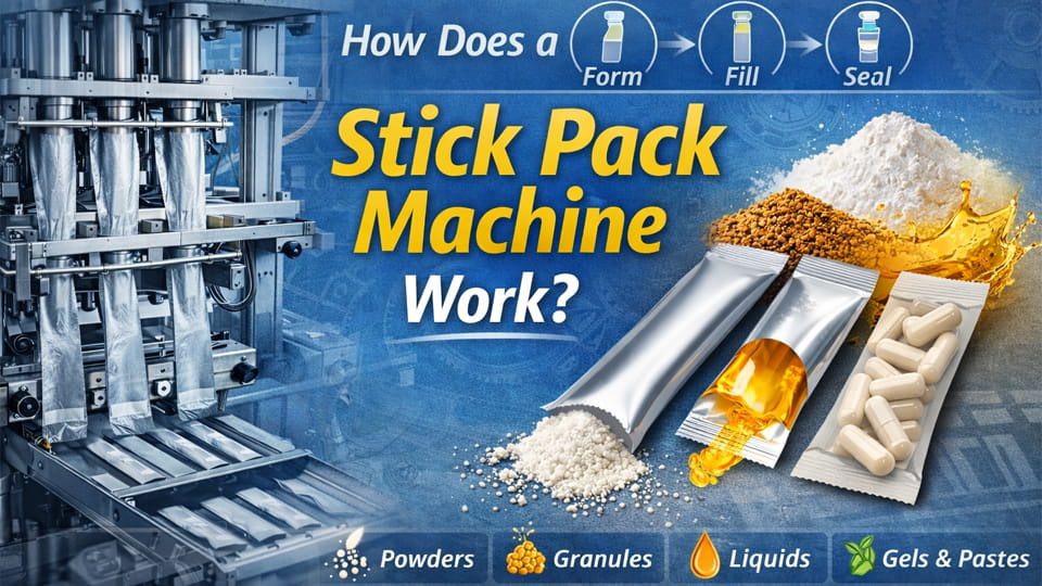How does stick pack machine work