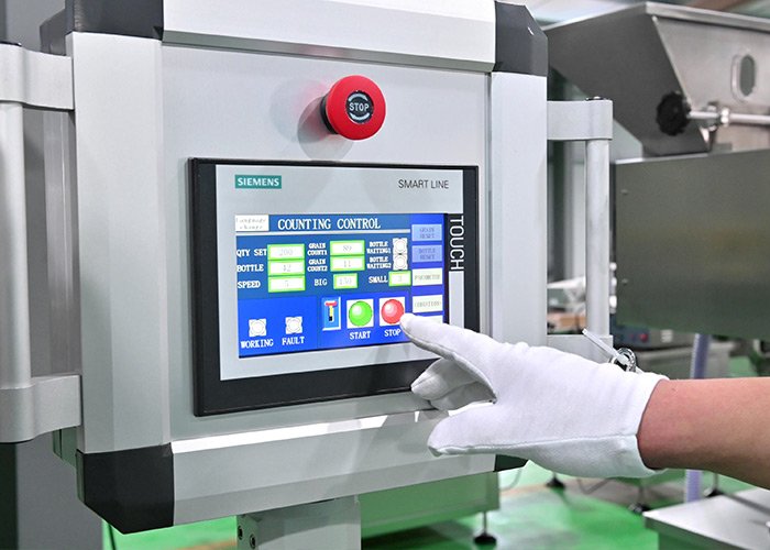 PLC capsule counting machine