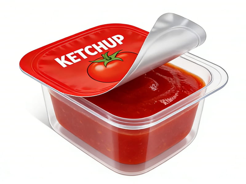 Dipping Cup&Blister Pack for tomato ketchup