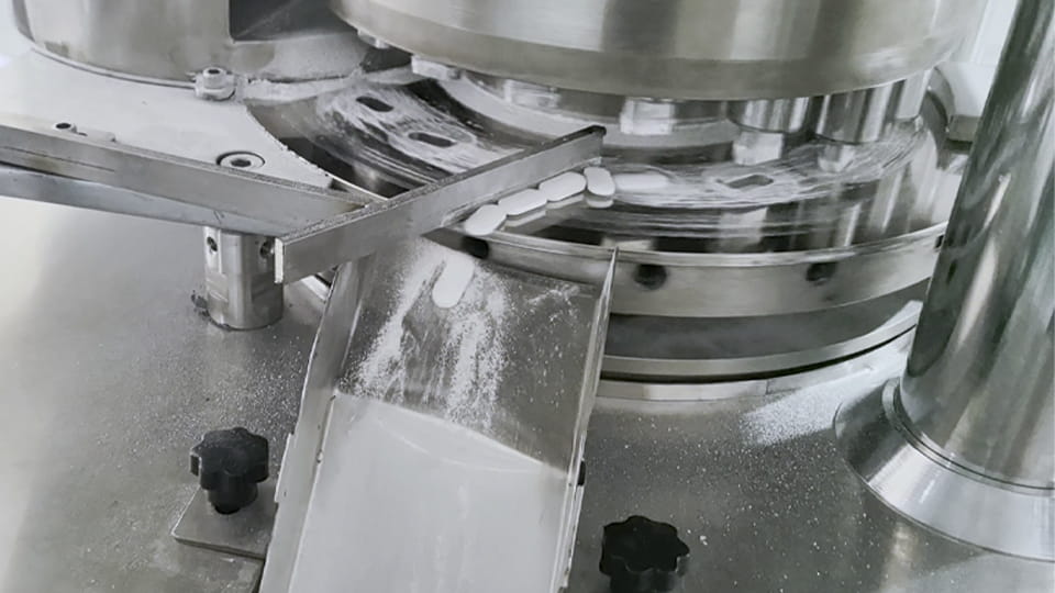 Tablets produced by tablet press machine