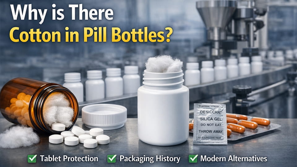 Why is there cotton in pill bottles