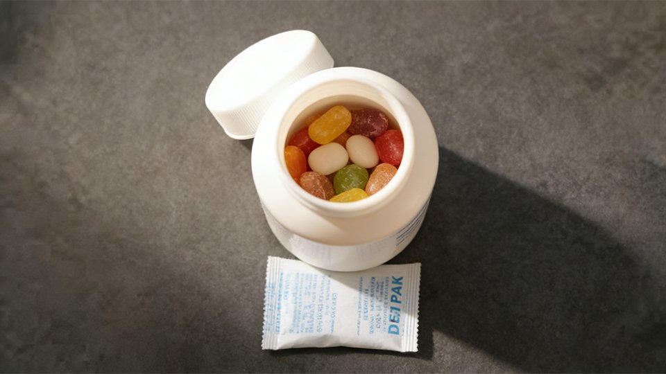 desiccant in a bottle