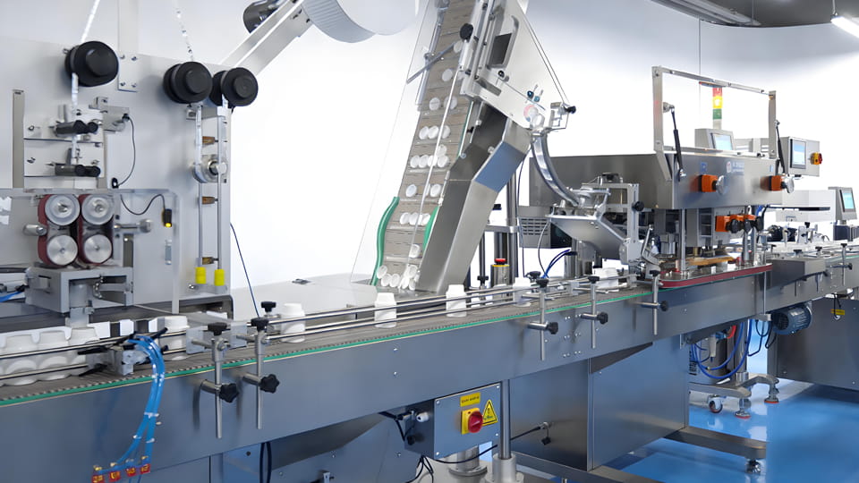 modern pharmaceutical packaging line