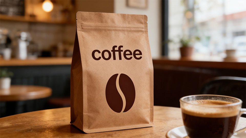 mushroom coffee in stand up bag