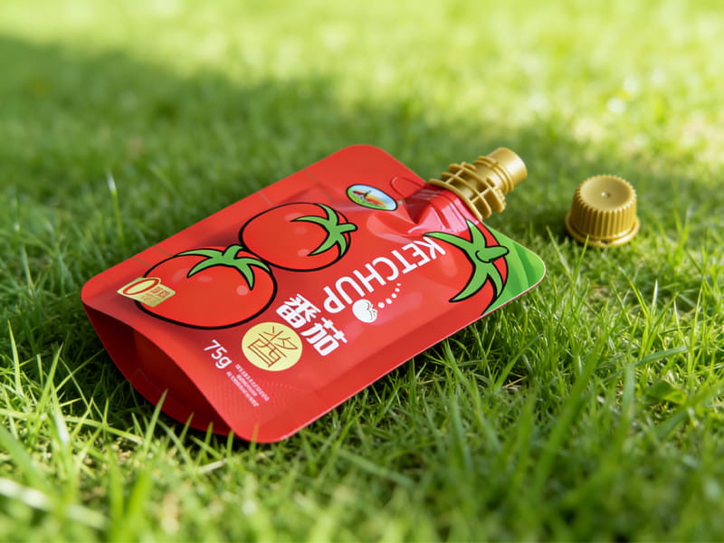 spouted pouche for Ketchup pack