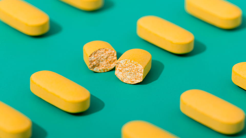 tablets with a cracked one that splits in two