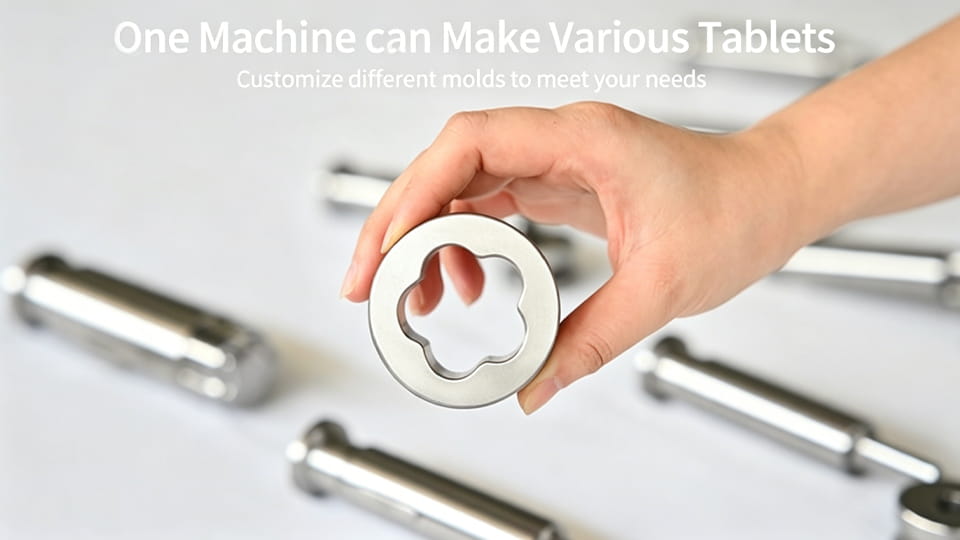 Punches and dies (tablet tooling) of tablet press machines