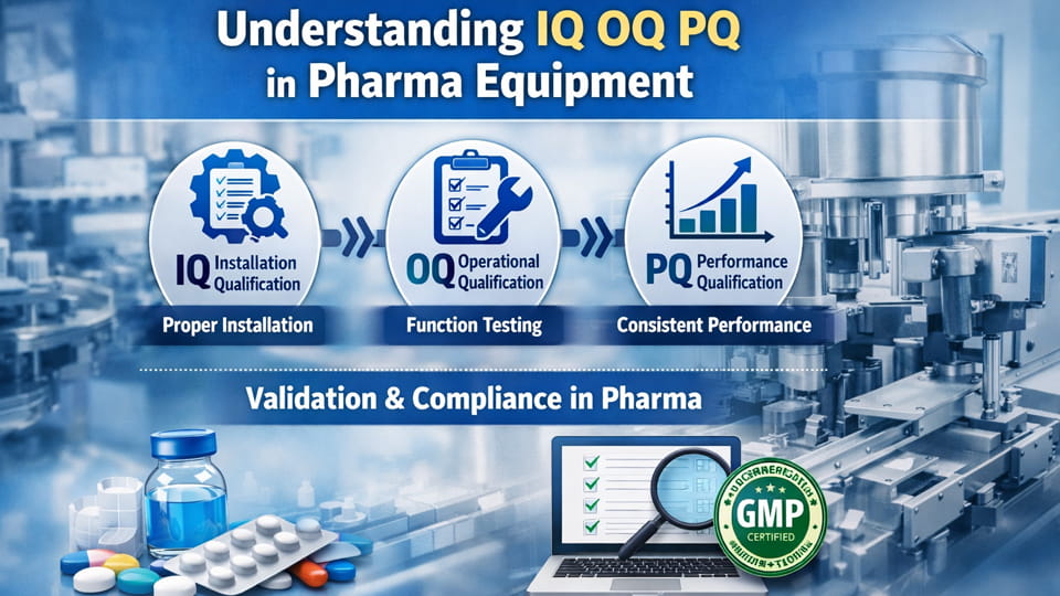 What Is IQ, OQ, PQ in Pharma Equipment