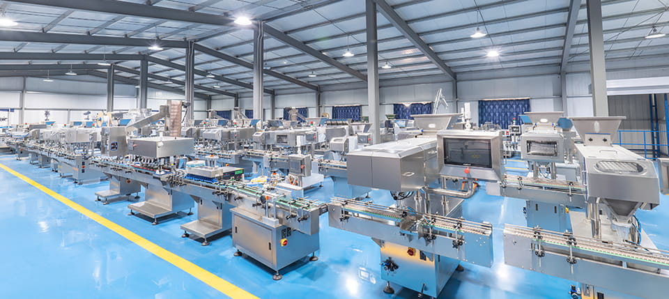 a Turnkey Packaging Line Include everything from bulk feeding to final case packing