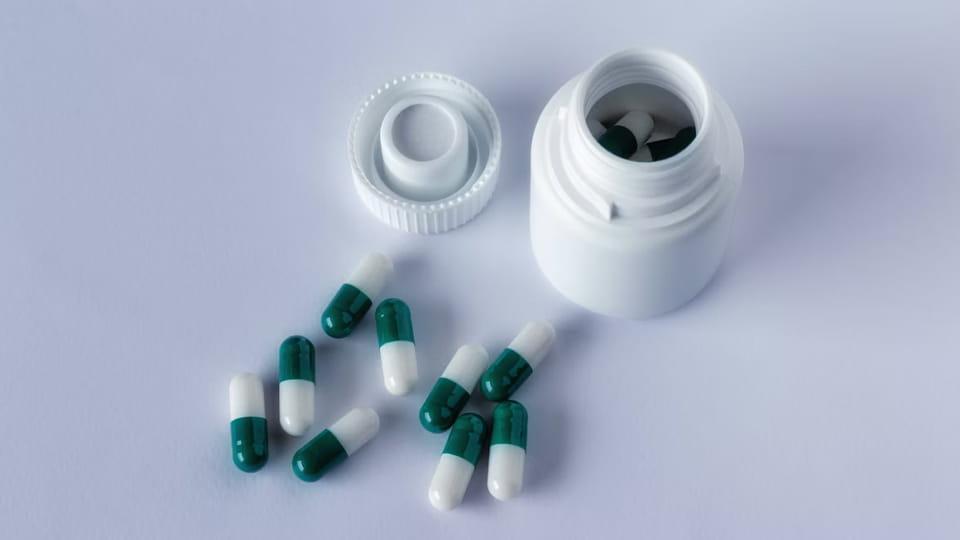 capsules packed in bottle