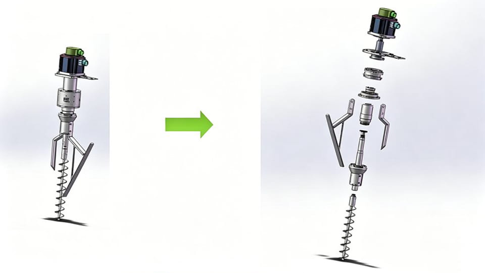 complicated traditional auger design