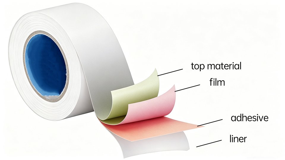 self adhesive label structure