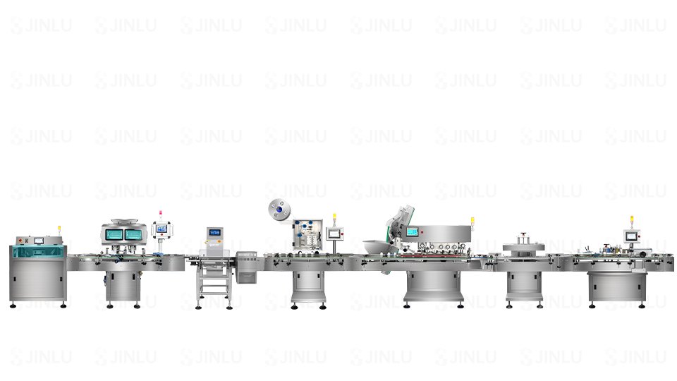 tablet counting line with metal detector