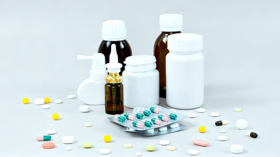 tablets capsules blister packs and pill bottles