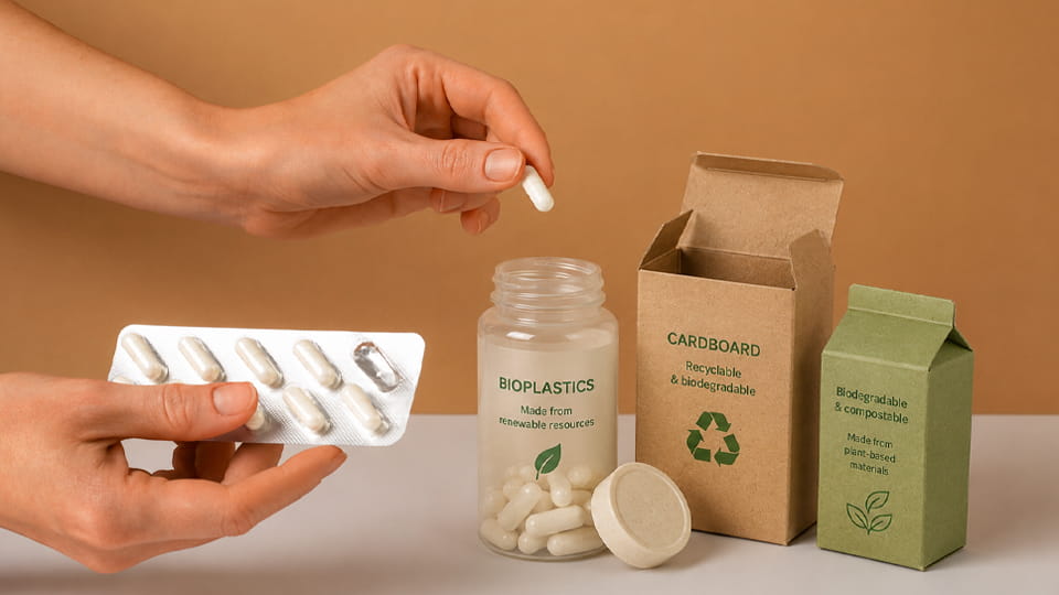 Choosing green materials for blister, bottle and carton packs