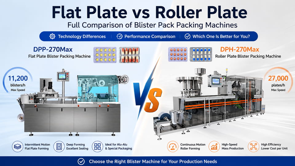 Flat Plate vs Roller Blister Packing Machine