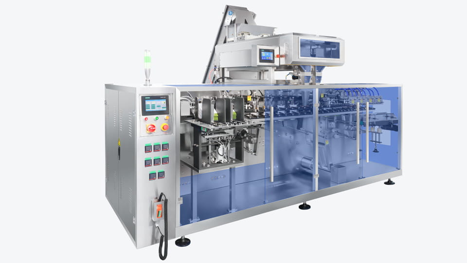 Horizontal Zipper Pouch Packing Machine with counting machine