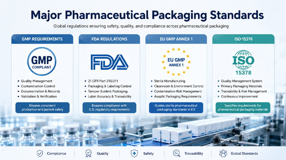 Major Pharmaceutical Packaging Standards