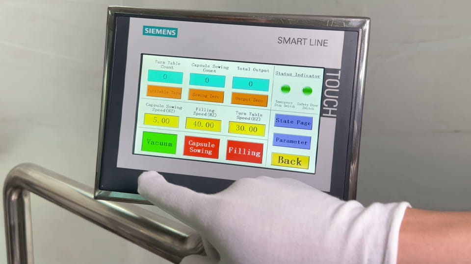 Plc&HMI for encapsulator machine