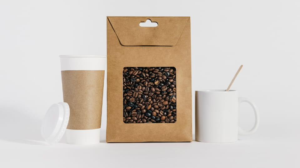 right coffee packaging keeps coffee beans or grounds fresh