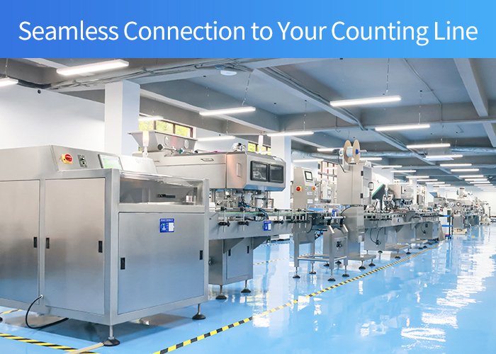 Bottle Unscrambler seamless connection to counting line