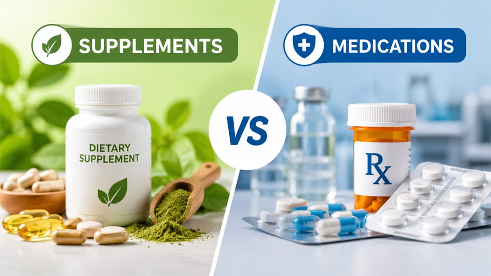 Dietary Supplements vs Medications