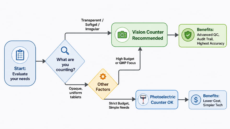 How to Choose Between Vision vs Photoelectric Counter
