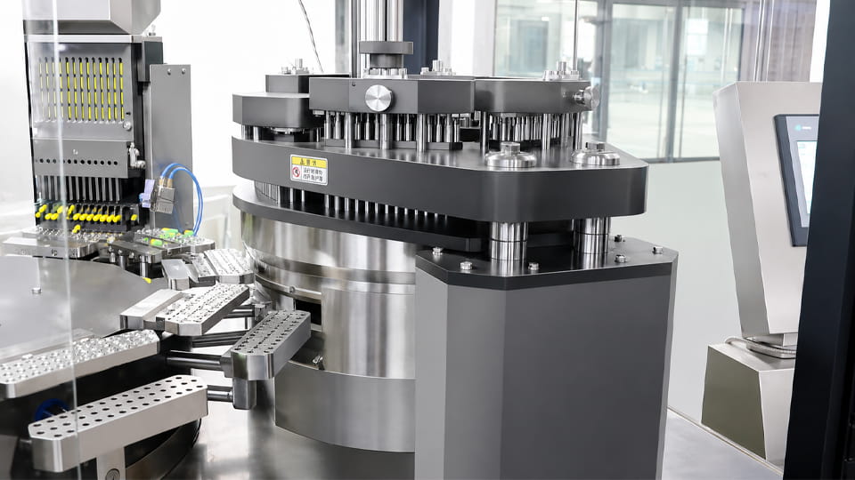 Automatic capsule filling lines are working