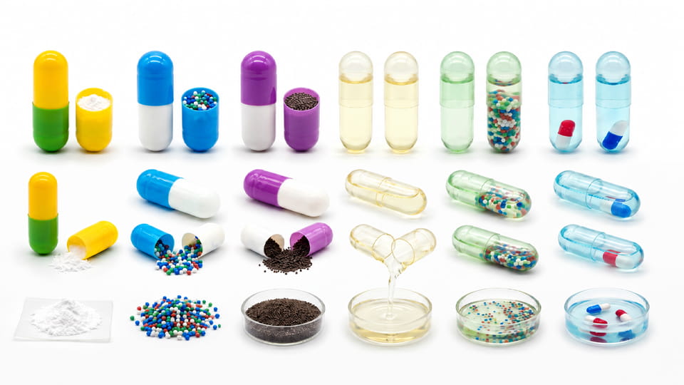 Empty Capsules can be filled with various Ingredient&Formulation