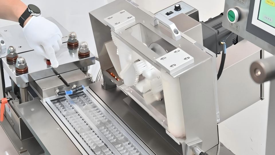 Blister Packing Machinery DPP 180 Pro Brush Feeding Mechanism