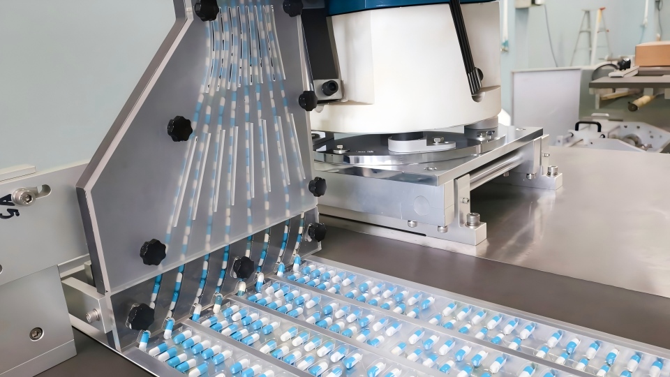 Blister Packer 270MAX Guide Rail Feeding Mechanism