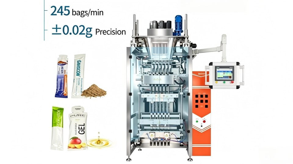 Six-Lane Stick Pouch Packing Machine