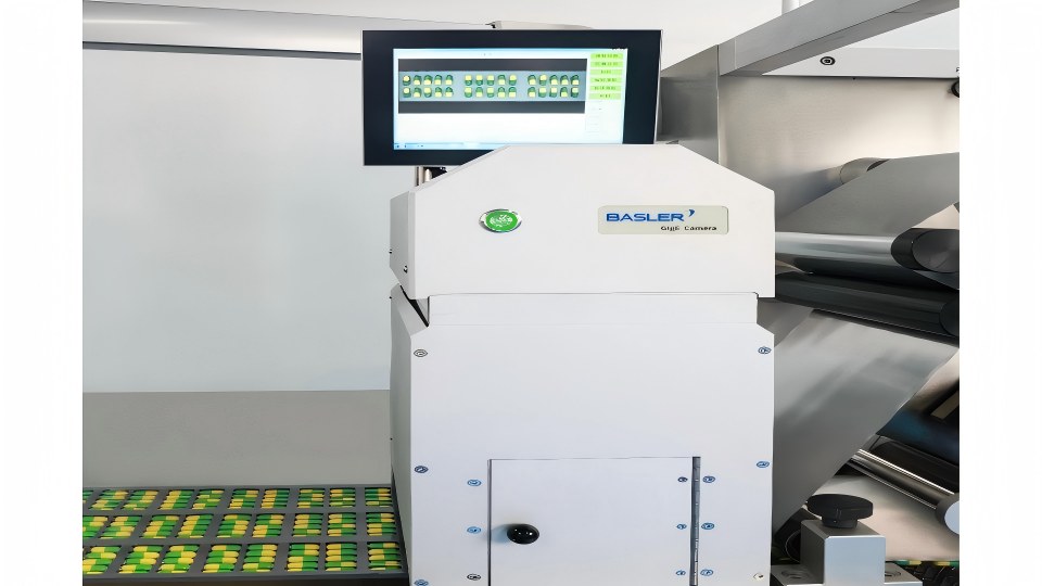Blister packaging machine BASLER Visual Inspection Mechanism