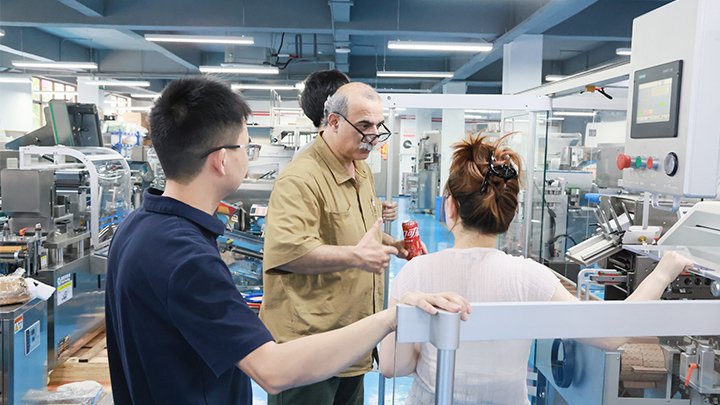 Italian client visit factory