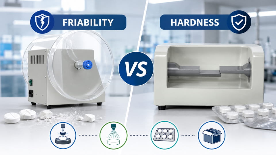 Pharmaceutical Tablets Friability vs Hardness