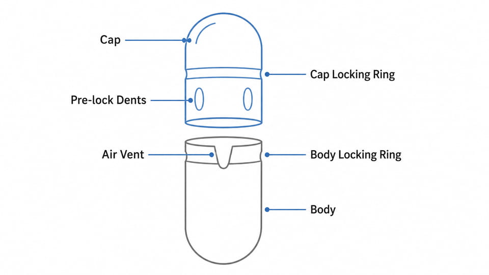 Schematic diagram of capsule structure