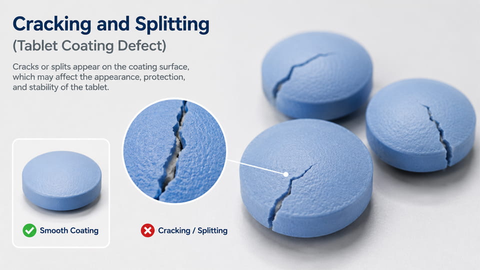 Tablet Coating Cracking and Splitting