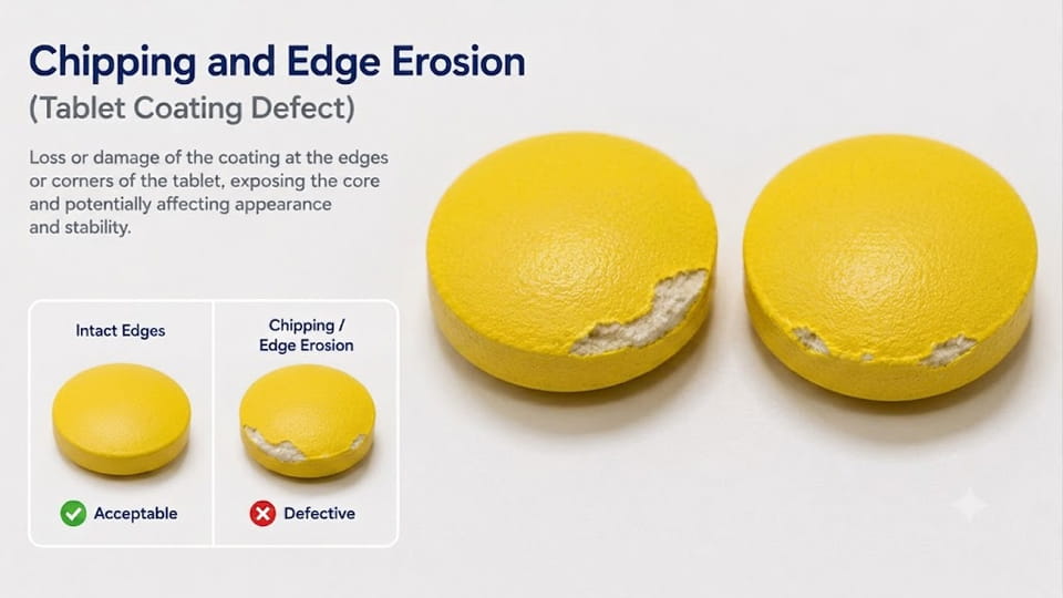 Tablet Coating Defect-Chipping and Edge Erosion