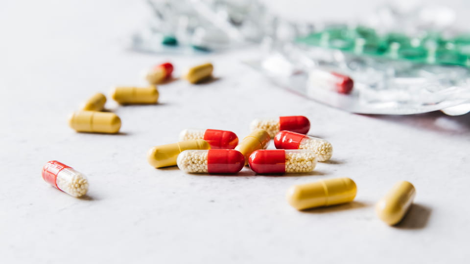 capsules with blisters