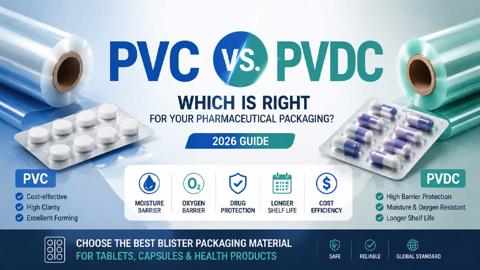 PVC vs PVDC pharmaceutical blister packaging material comparison