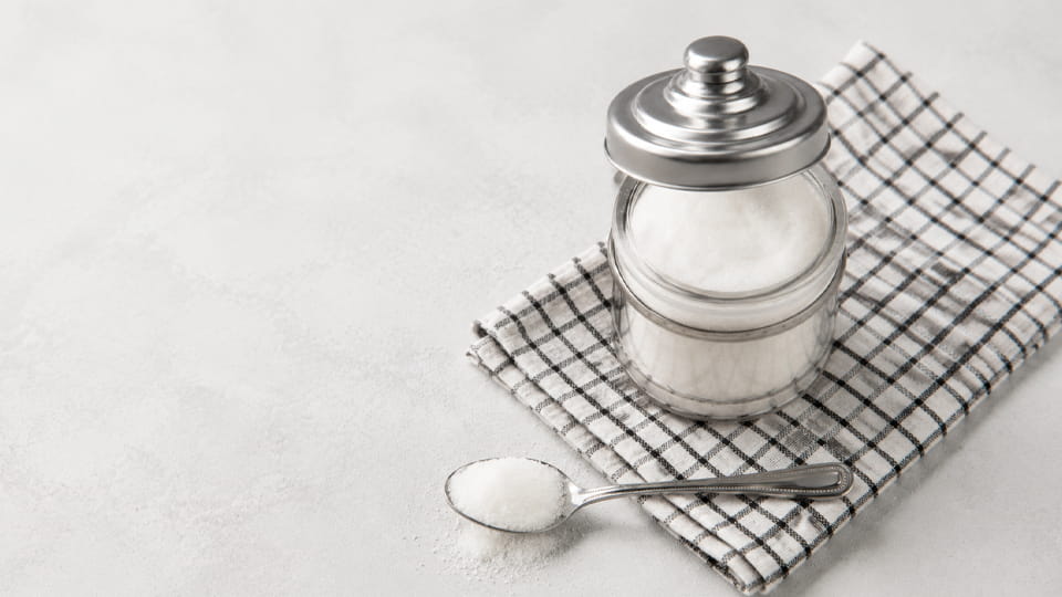 sugar packed in jar