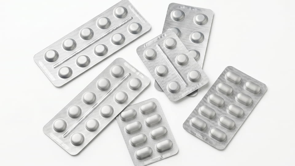 Cold forming Alu-Alu blister packs samples