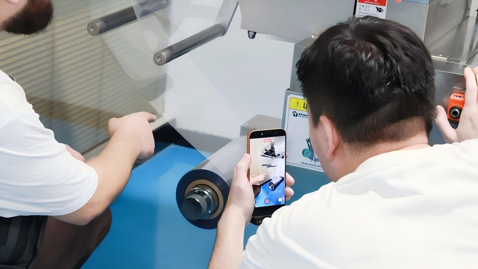 Film Unwinding Machanism Display of DPP 180Pro Blister Equipment