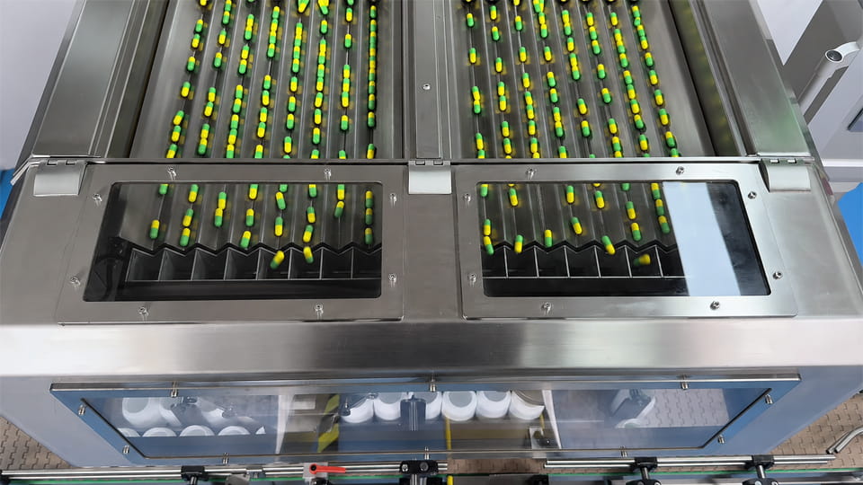 counting & bottle line for capsule packaging