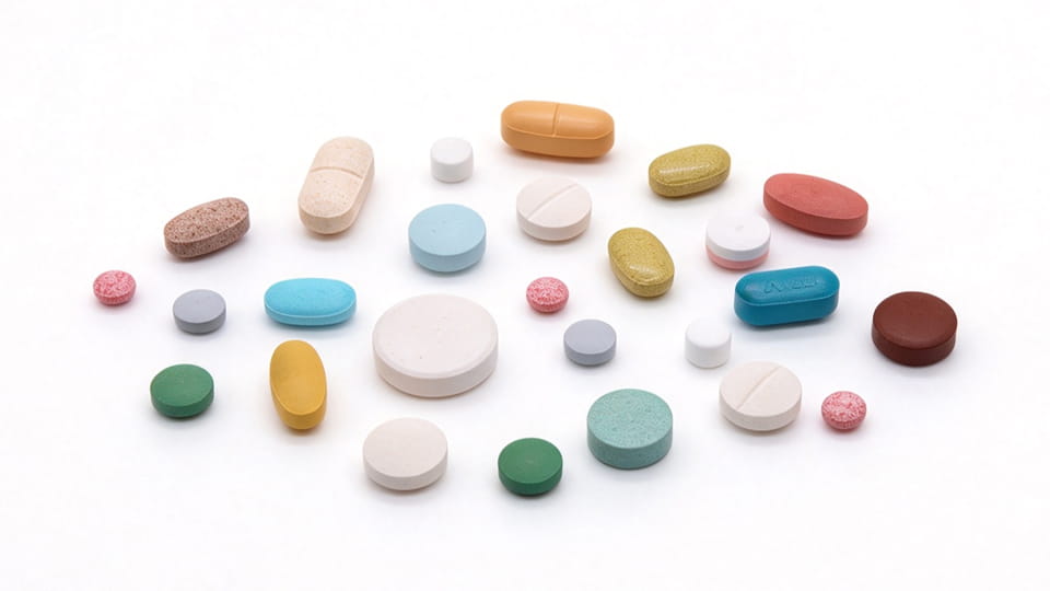 Tablets with different formulations illustrating how stability data guide pharmaceutical packaging selection